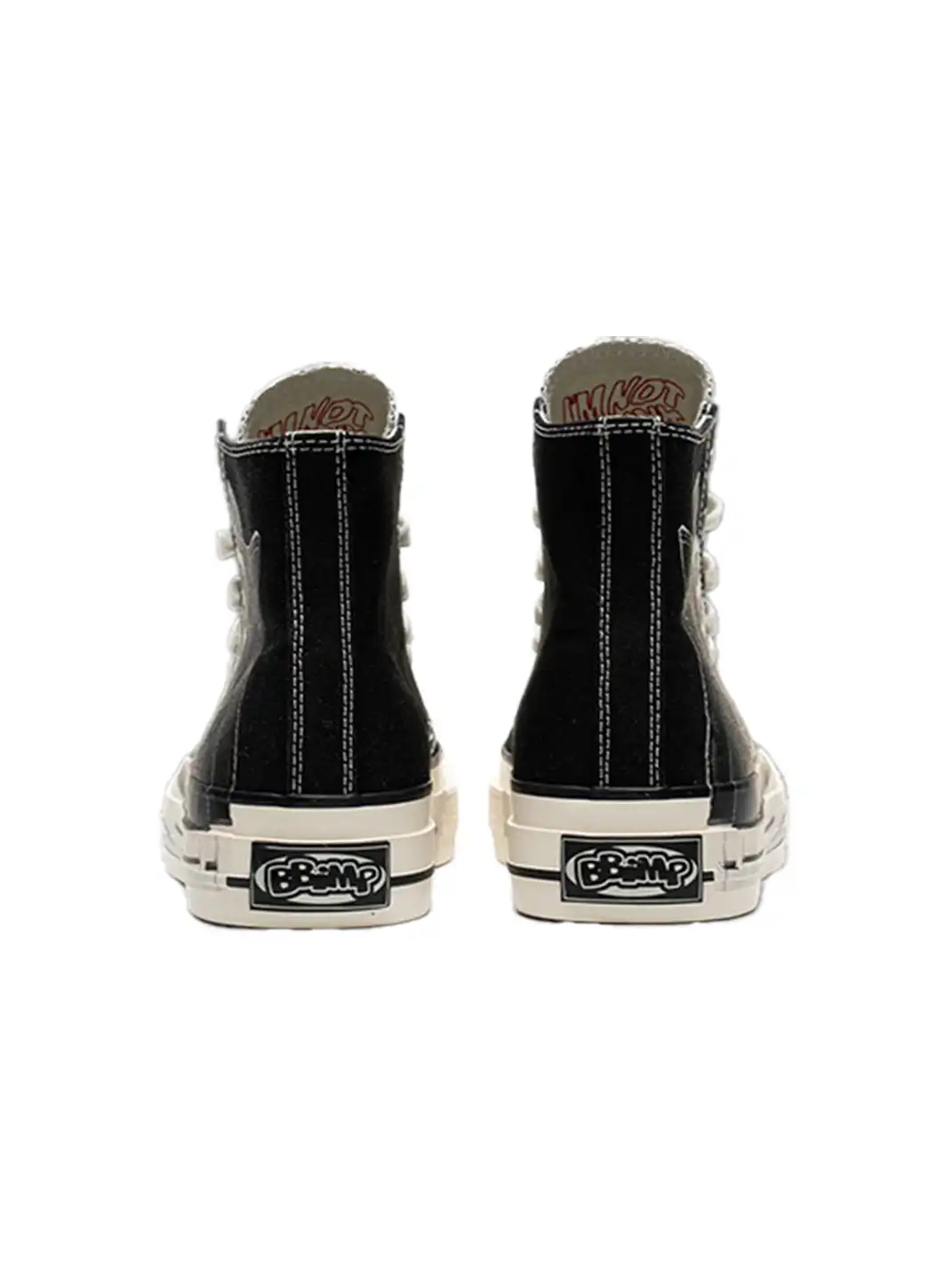 BBIMP | Black Printed Phantom Thick-soled Canvas Shoes