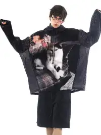SIN87 | Cat Printed Lightweight Breathable Sun Protection Jacket