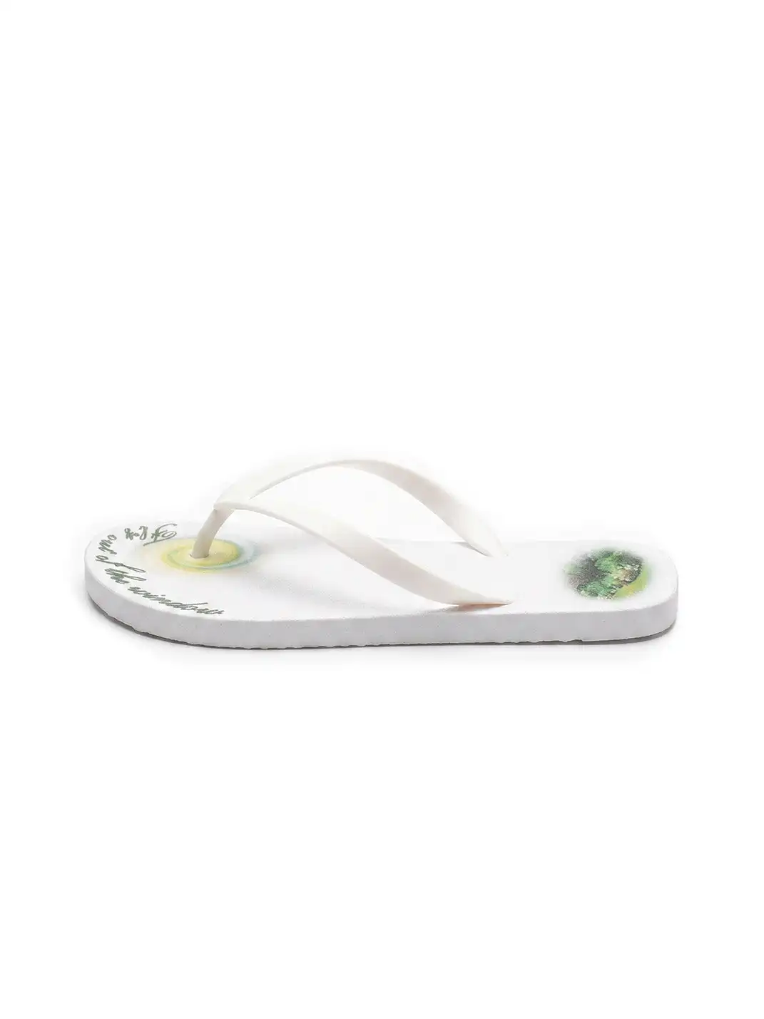 Osw | Green Trail Ant Print Flip Flops