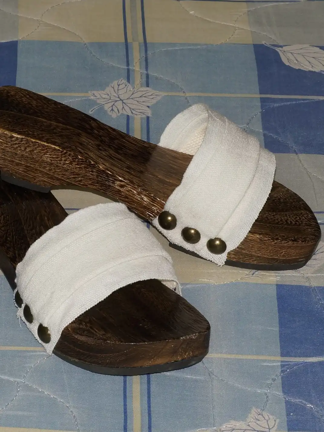 Osw | Bandage Wooden Clog One-Strap Slippers