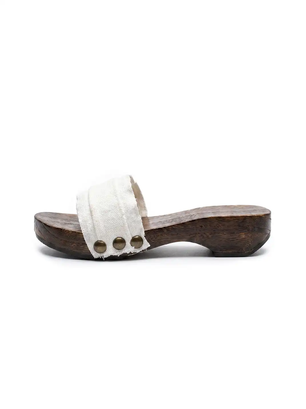 Osw | Bandage Wooden Clog One-Strap Slippers