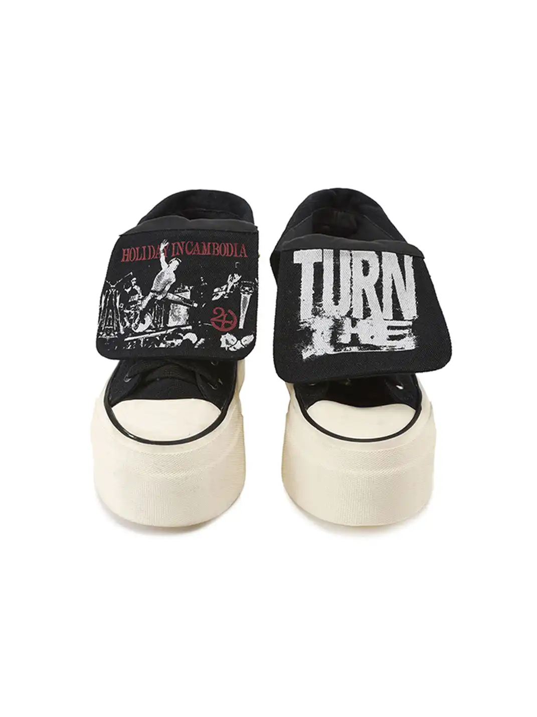 24ans online | Foldable Tongue Punk Canvas Shoes