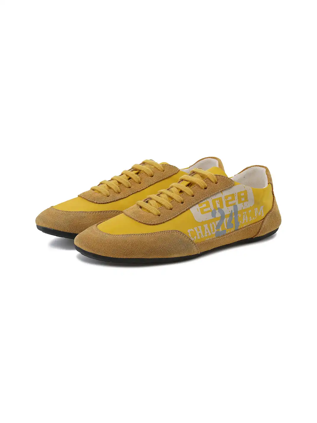 24ans online | Leopard Print Spliced Flat German Trainers