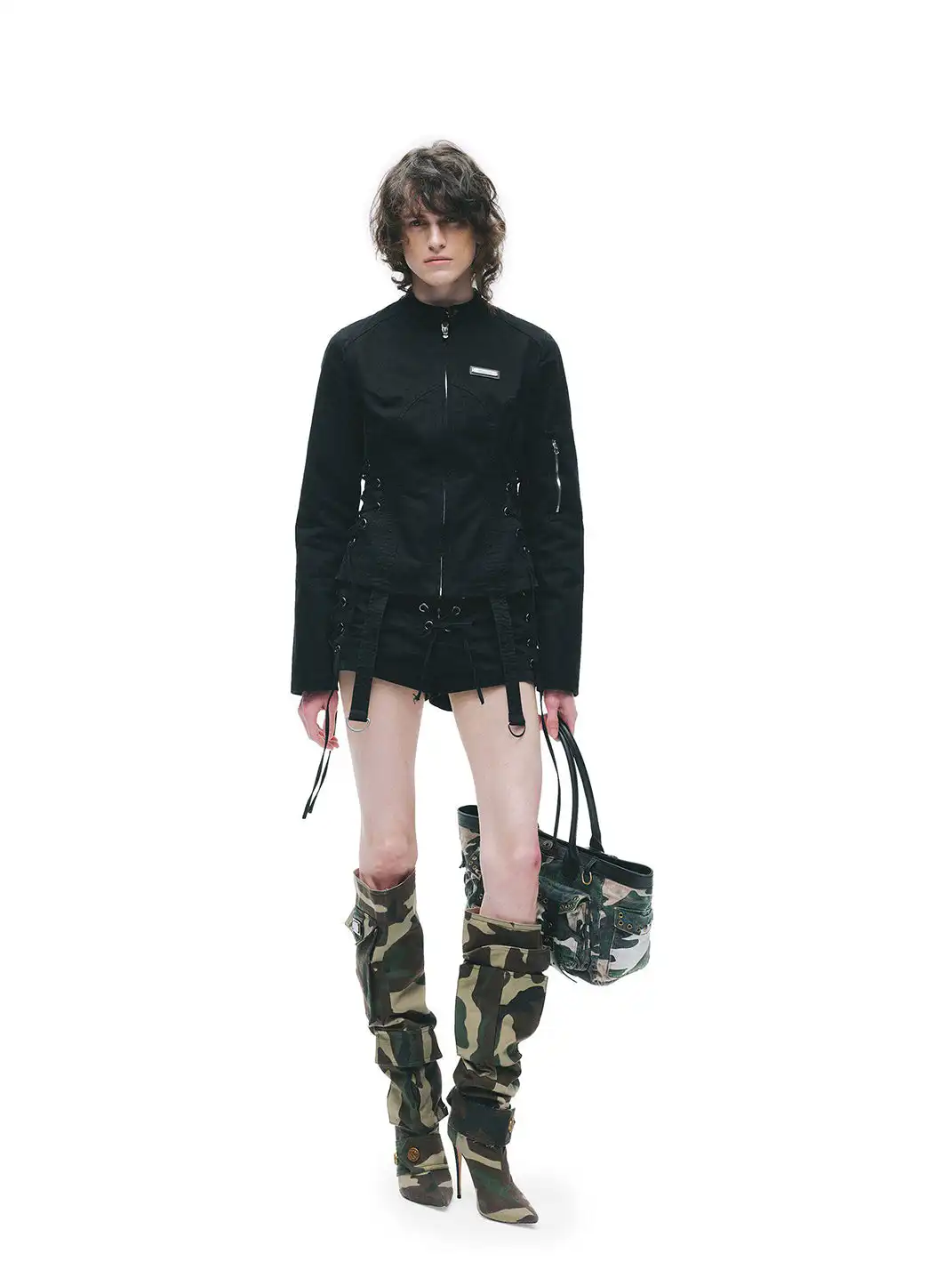 24ans online | Drawstring Punk Shorts
