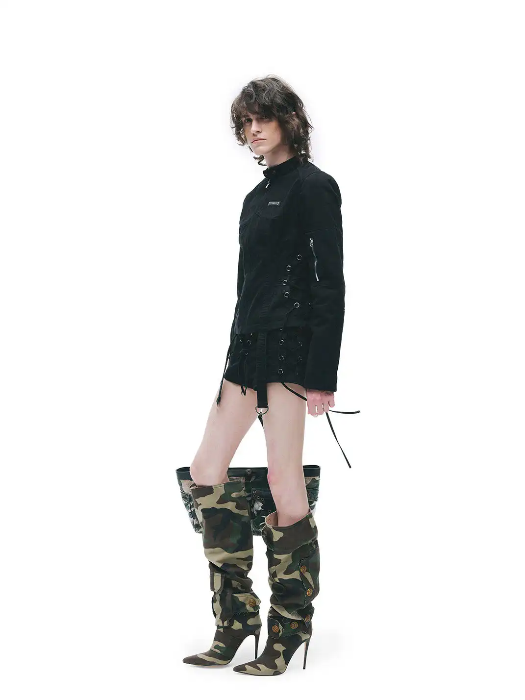 24ans online | Drawstring Punk Shorts