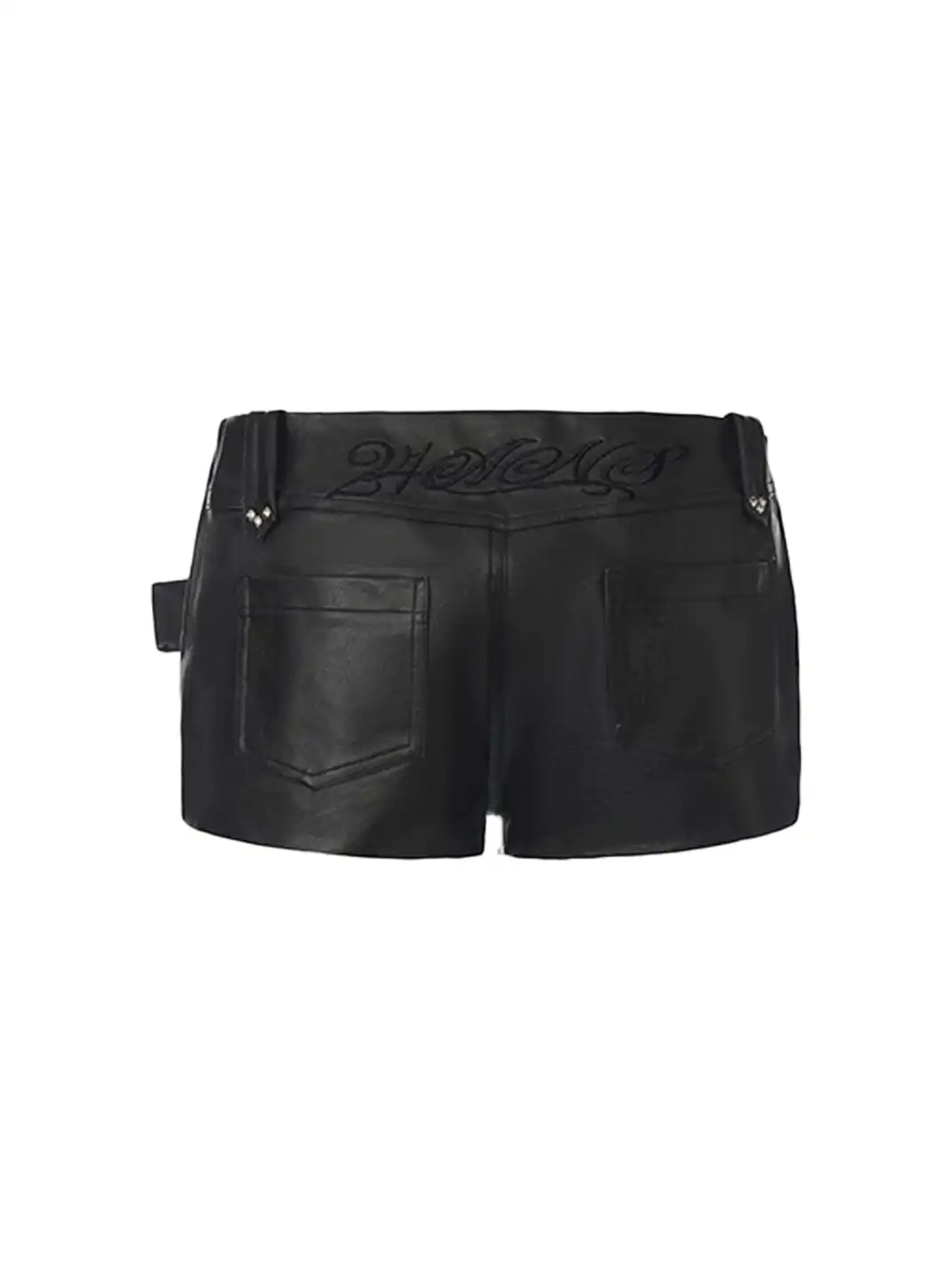 24ans online | Handmade Rivet Lace-up Leather Pants