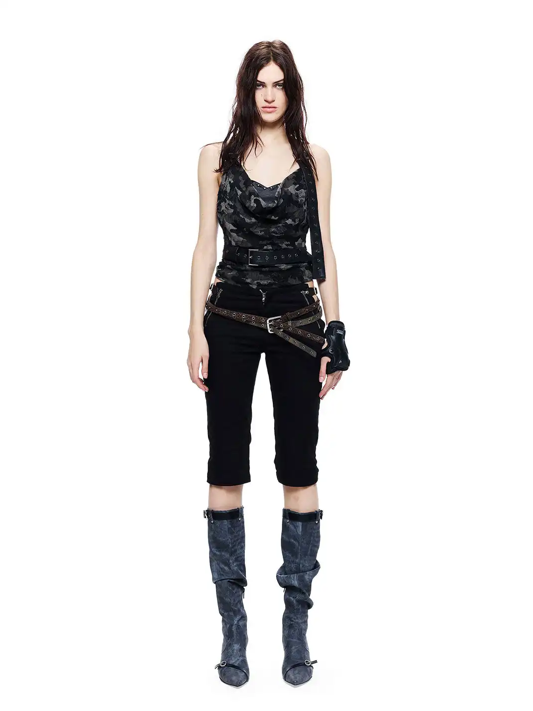 24ans online | Punk Grunge Adjustable Belt Suspenders