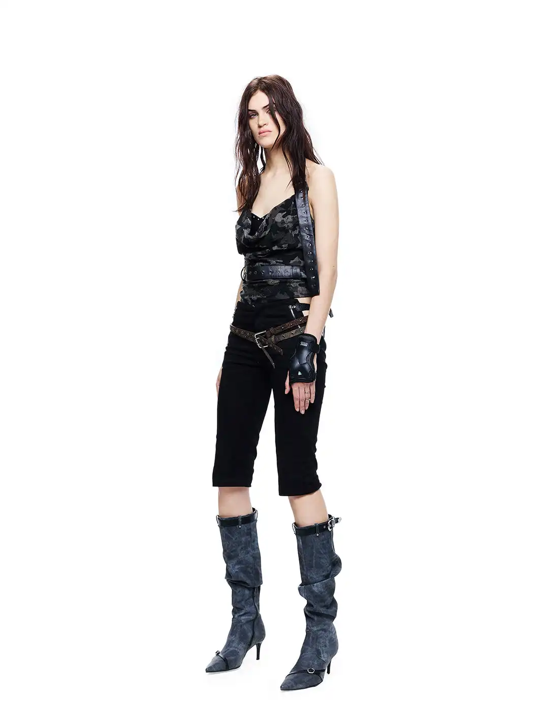 24ans online | Punk Grunge Adjustable Belt Suspenders