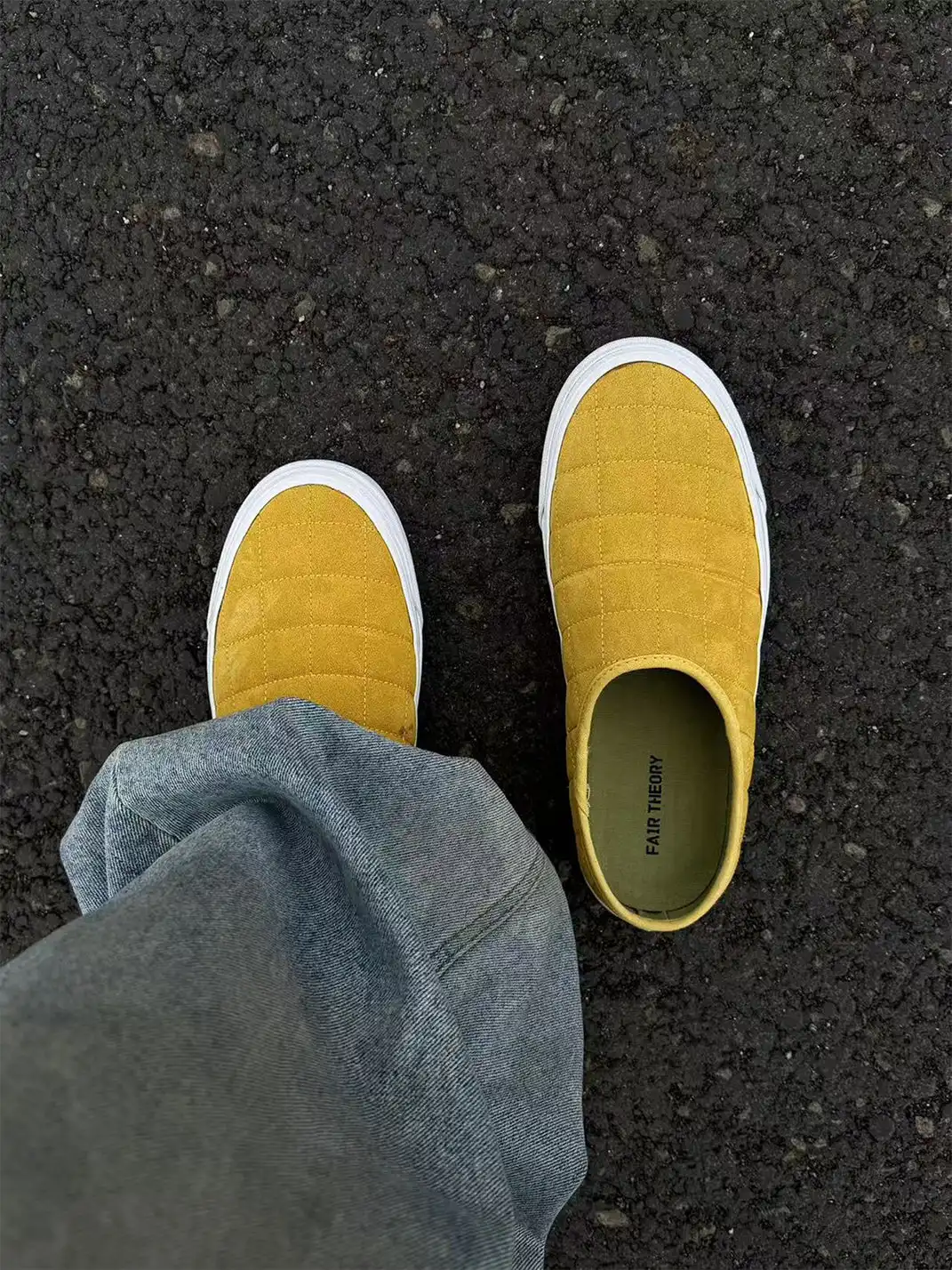 joasll | Yellow Rhombus Lowslip-on Mules