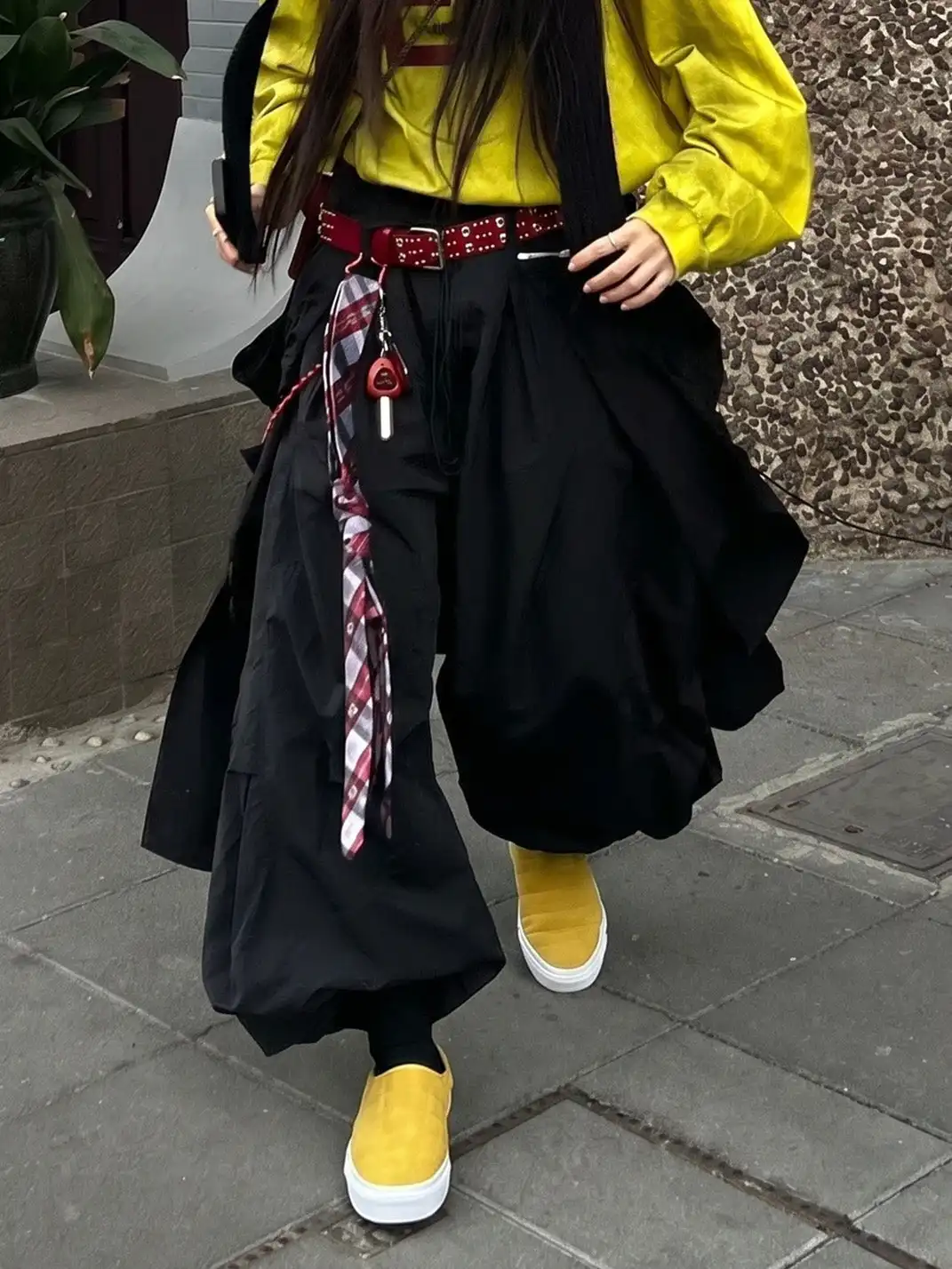 joasll | Yellow Rhombus Lowslip-on Mules