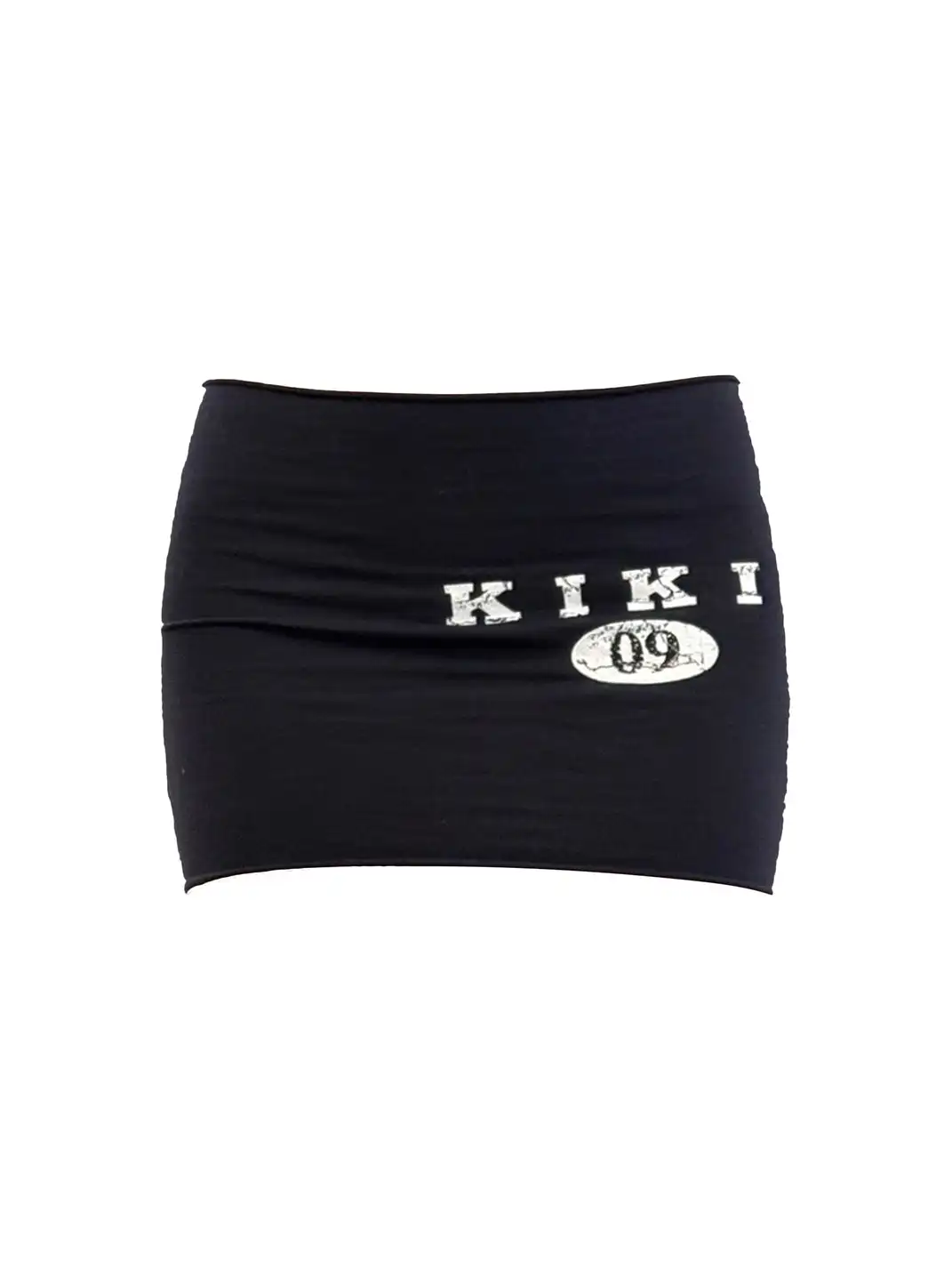 KISSKISSKIKI | Navy Blue Bandeau Top Long & Short Skirt Two-Piece Set