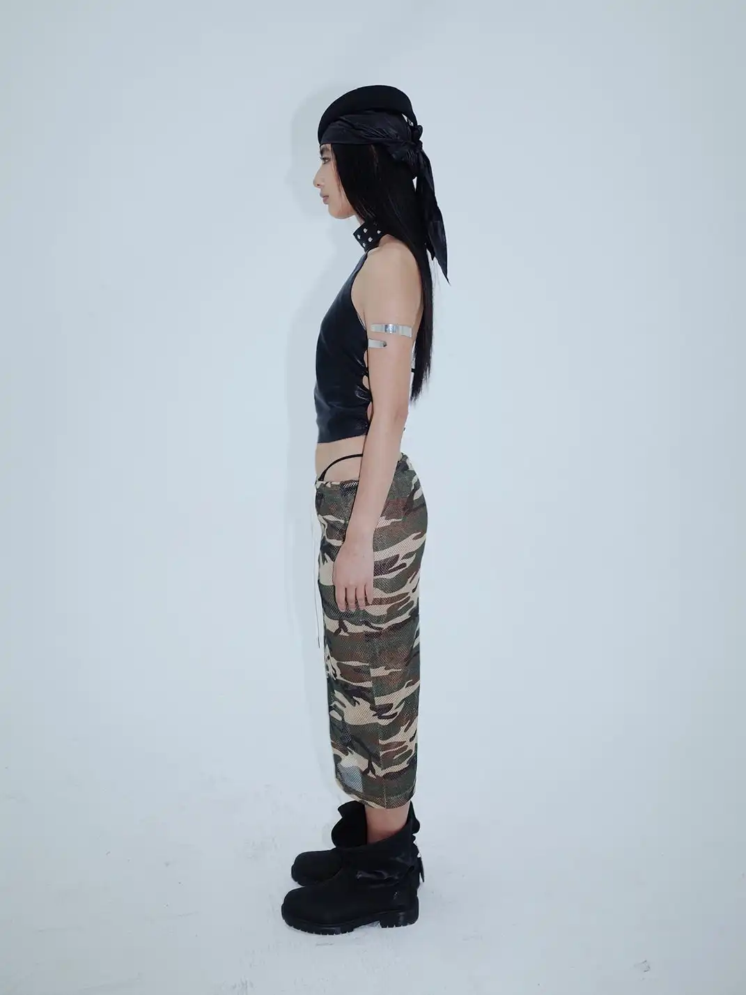 KISSKISSKIKI | Camouflage Breathable Split Skirt