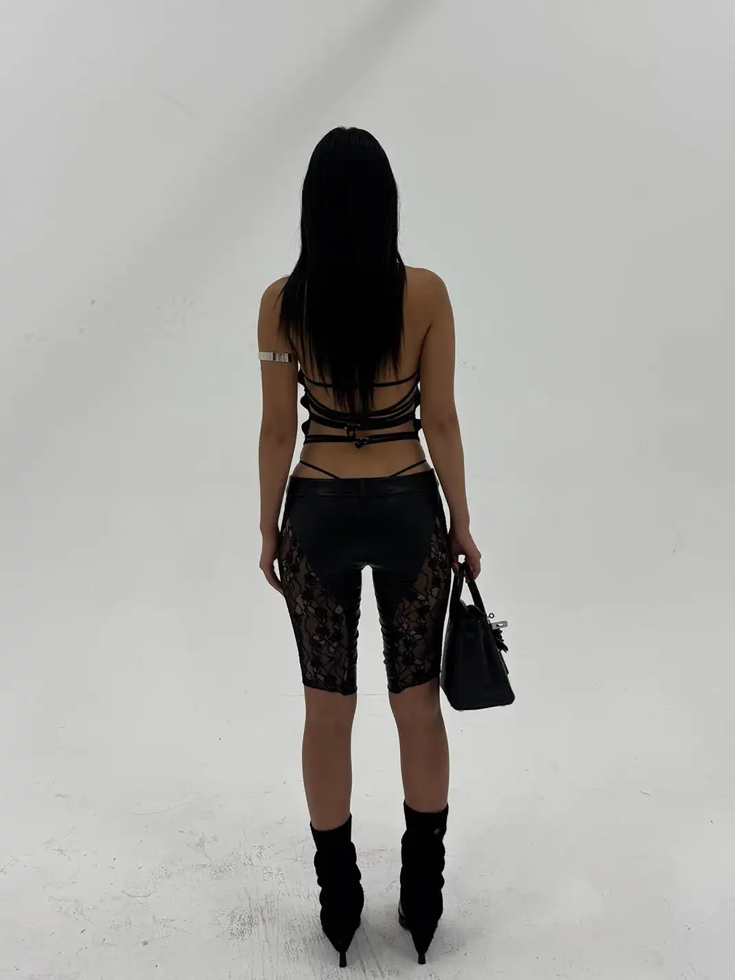 KISSKISSKIKI | Rivet Back Tie Sleeveless Top