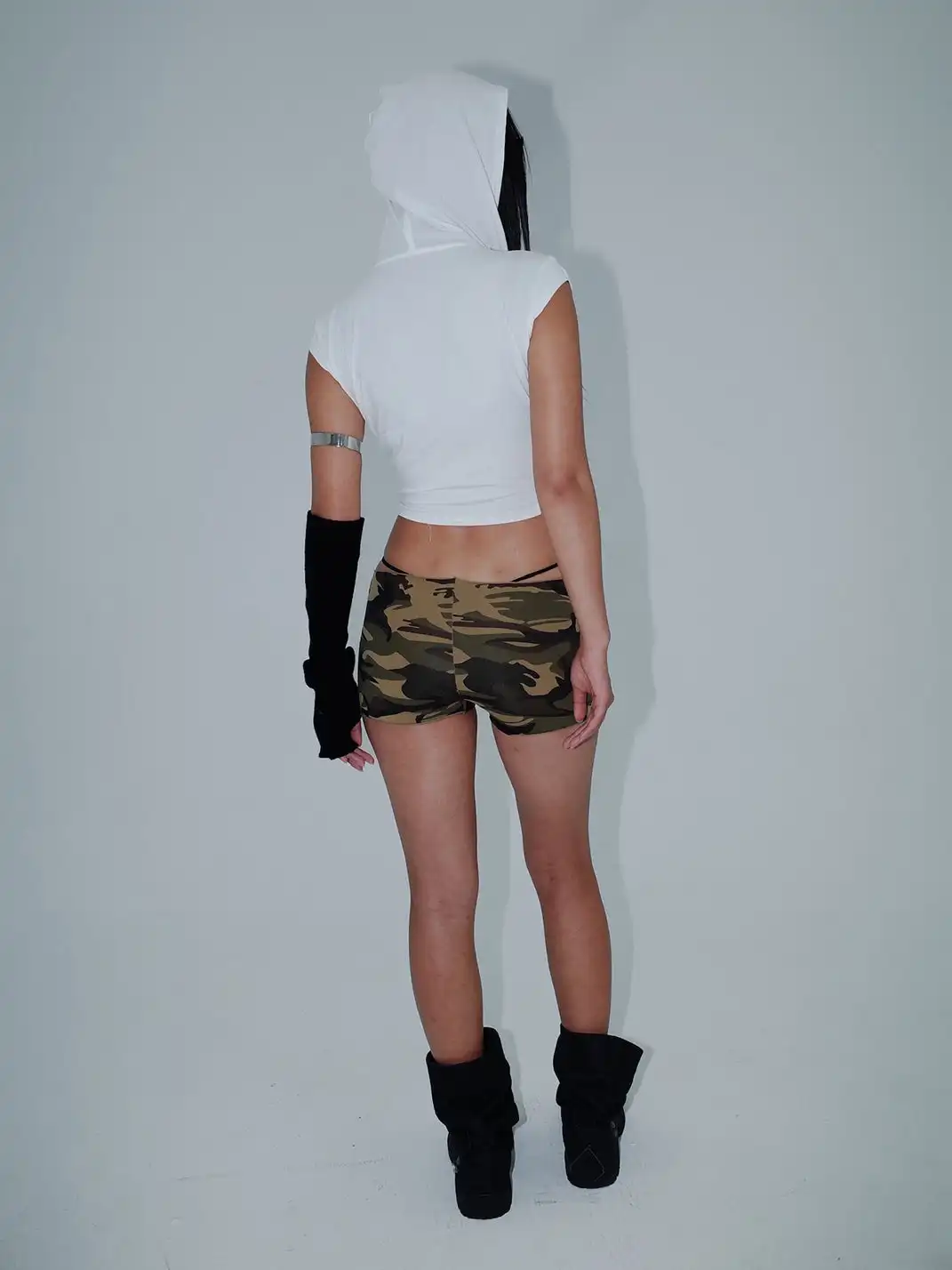 KISSKISSKIKI | Camouflage Super Stretch Sports Shorts