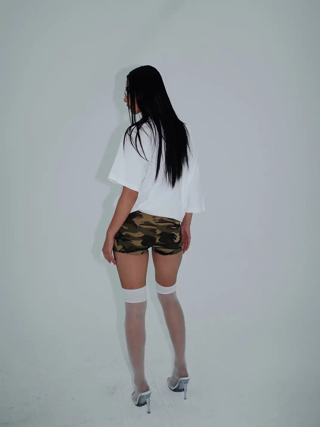 KISSKISSKIKI | Camouflage Super Stretch Sports Shorts
