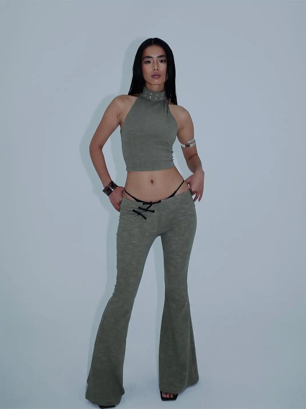 KISSKISSKIKI | Chinese Style Backless Two-Piece Set