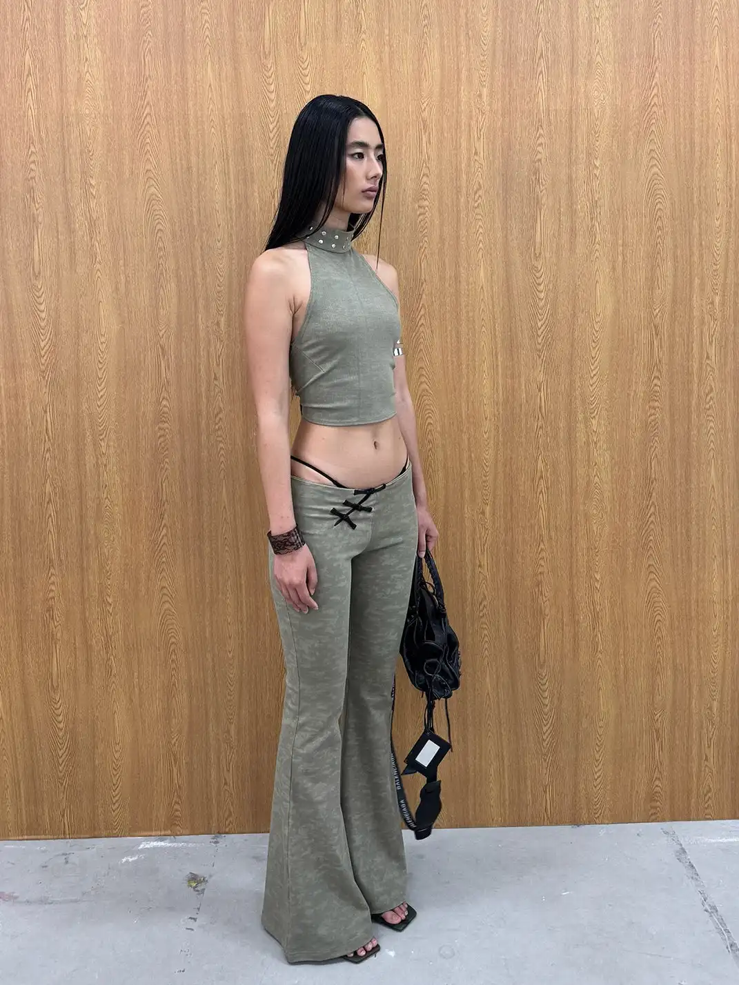 KISSKISSKIKI | Chinese Style Backless Two-Piece Set