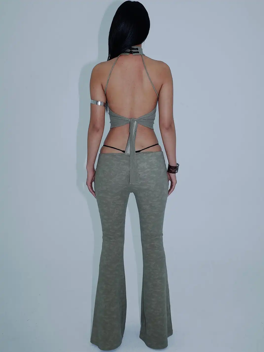 KISSKISSKIKI | Chinese Style Backless Two-Piece Set
