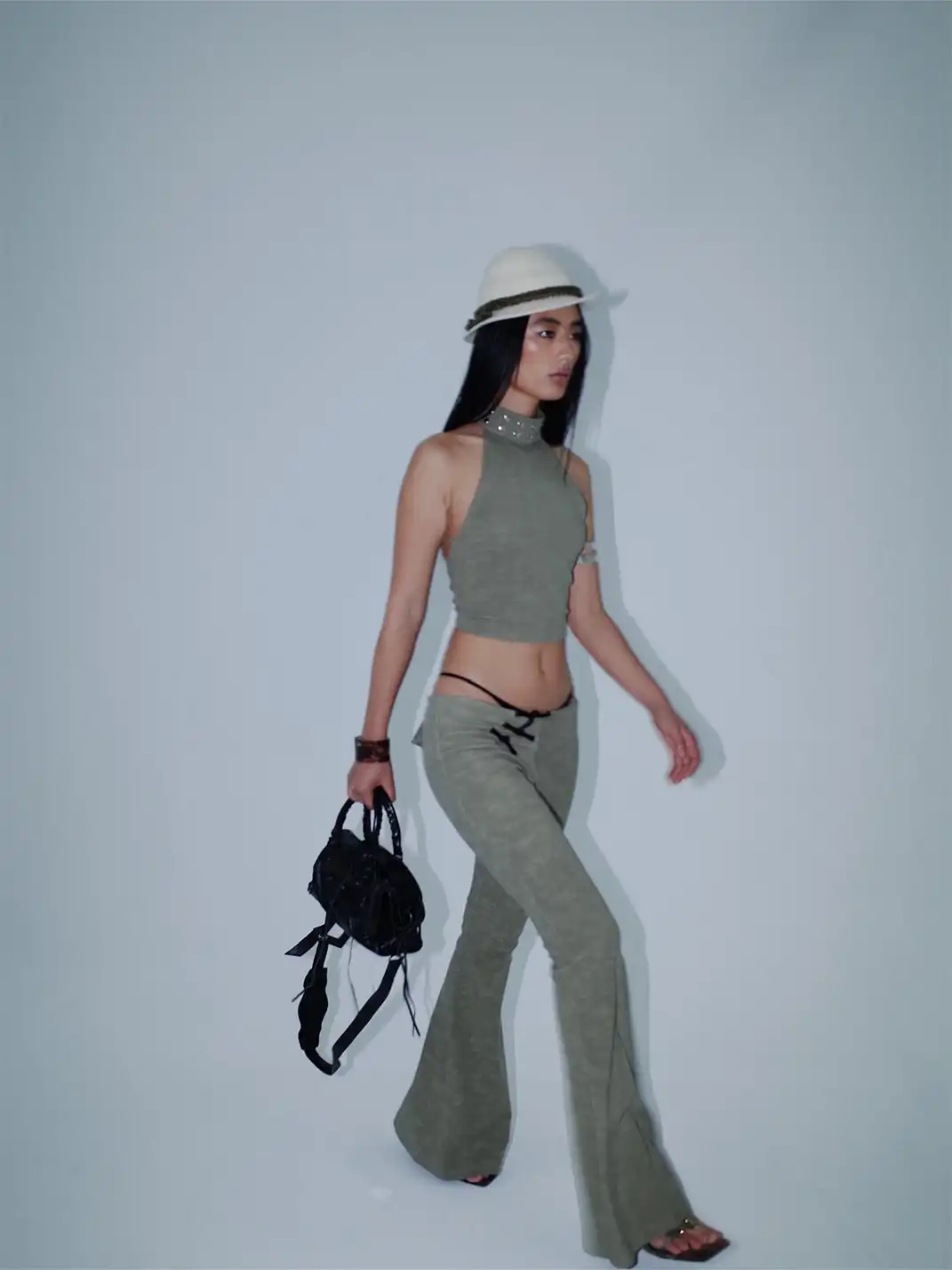 KISSKISSKIKI | Chinese Style Backless Two-Piece Set