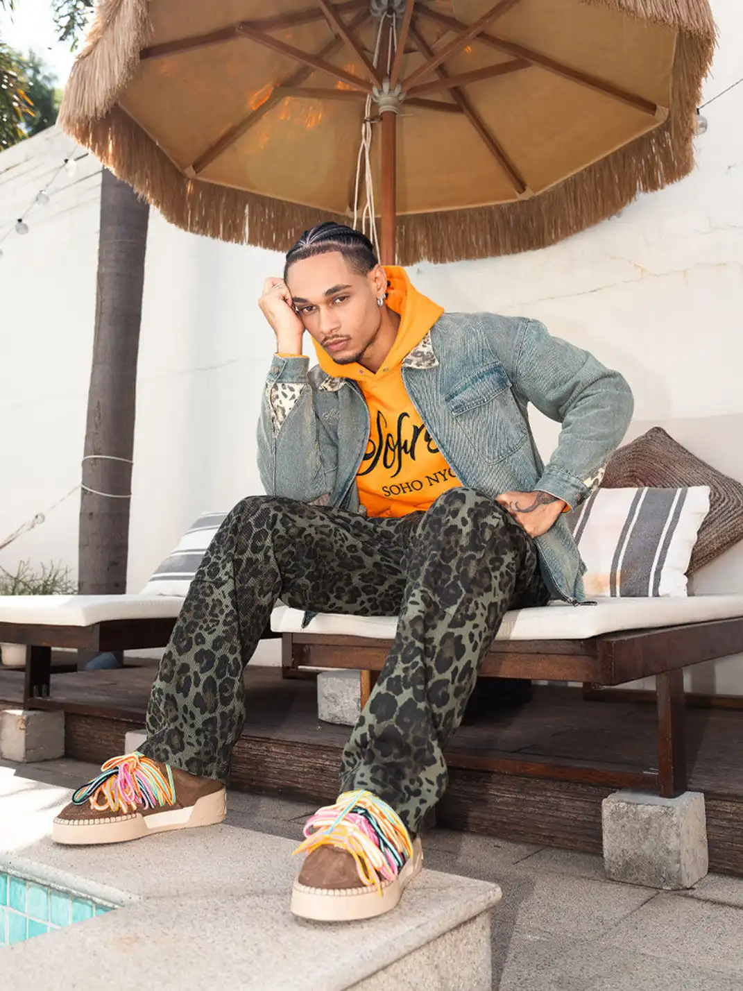 SOFRSH | Leopard Camouflage Casual Pants