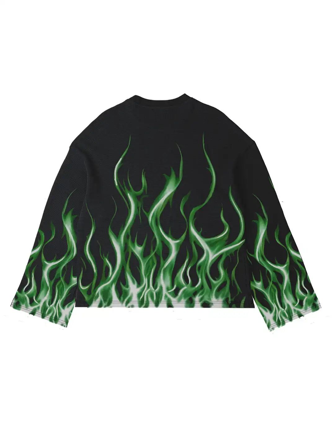 SOFRSH | Flame Printed Crew Neck Sweatshirt