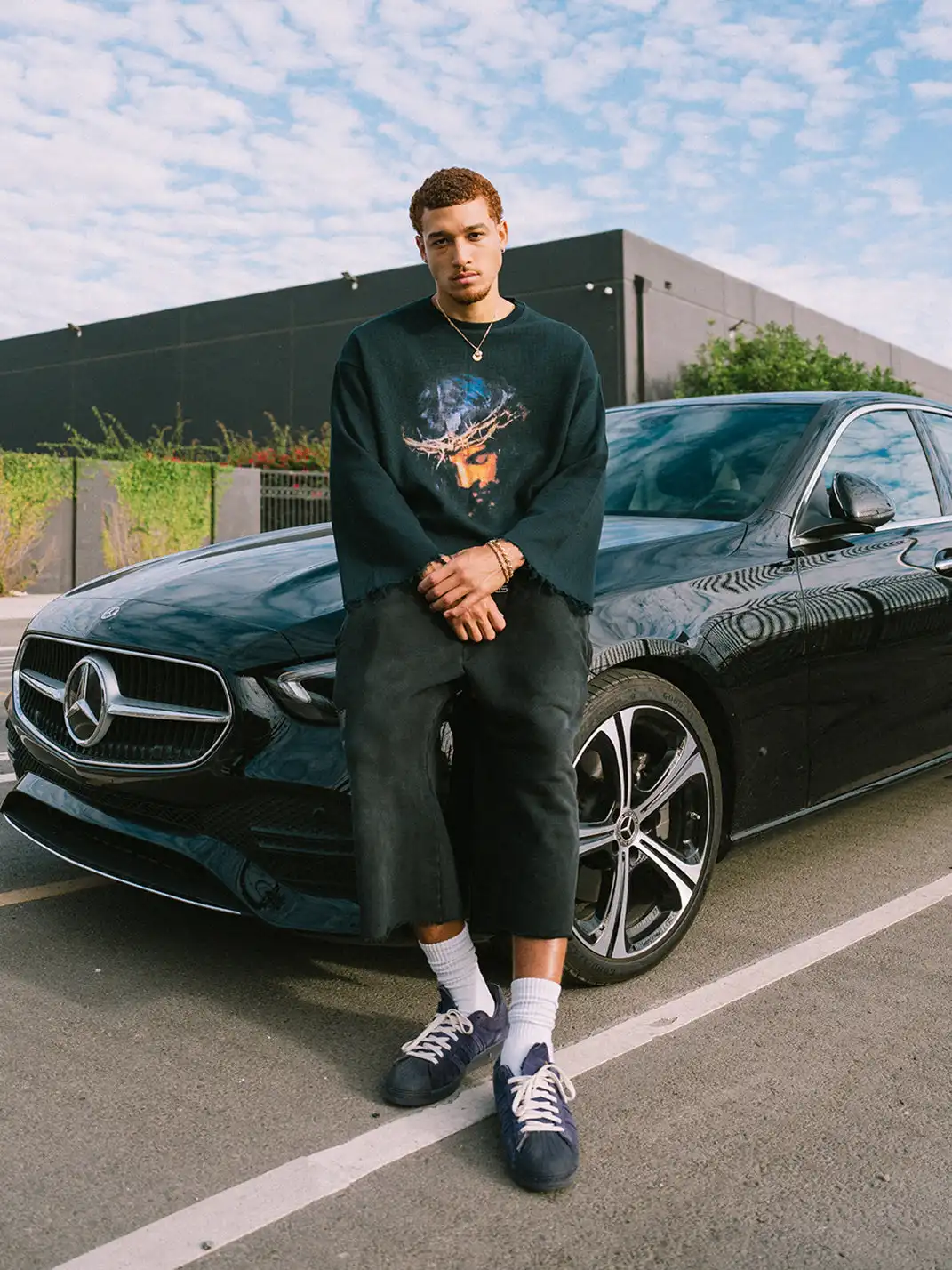 SOFRSH | Crew Neck Long Sleeve Printed Sweatshirt