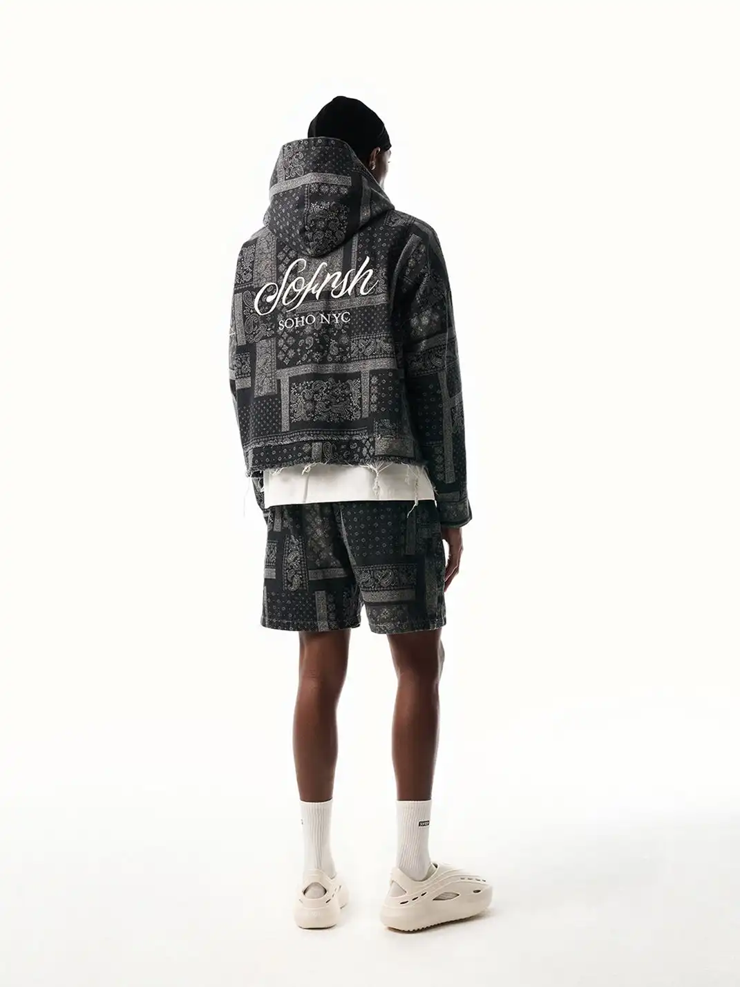 SOFRSH | Bandana Print Drawstring Shorts
