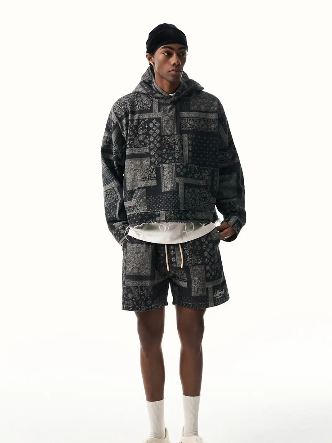 SOFRSH | Bandana Print Drawstring Shorts