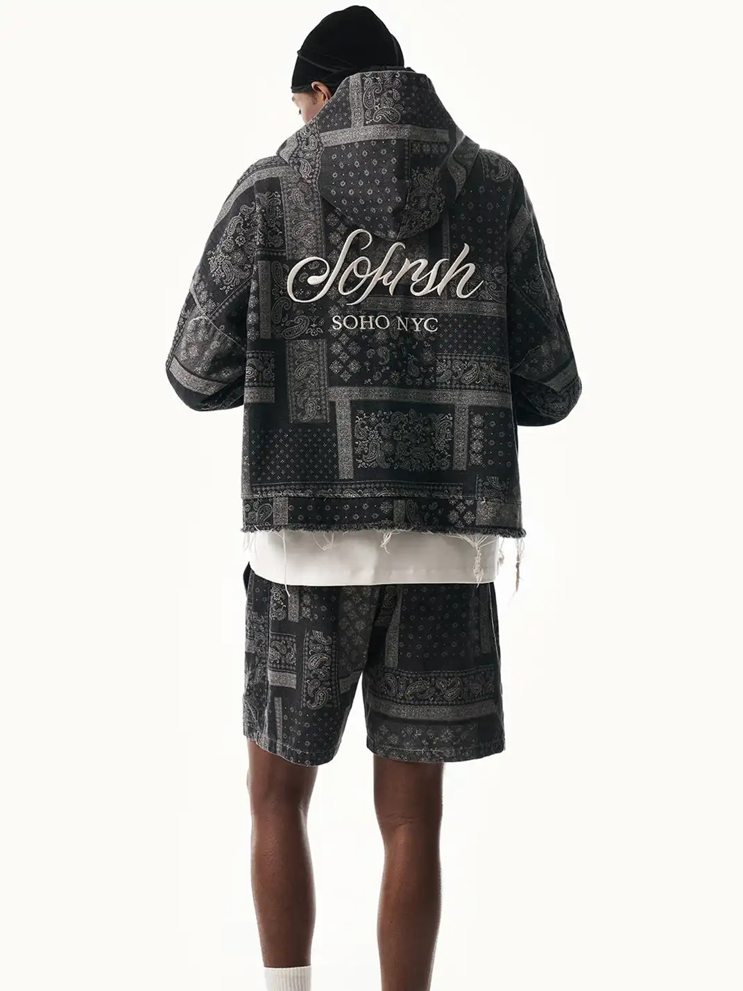 SOFRSH | Bandana Print Drawstring Shorts
