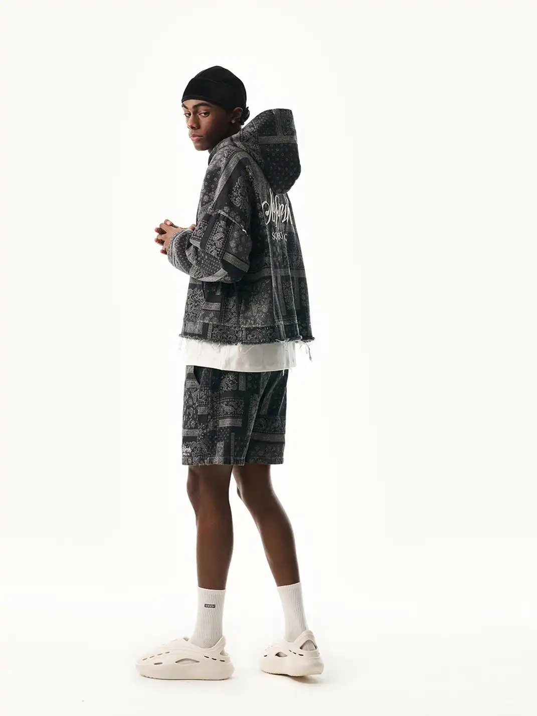 SOFRSH | Bandana Print Drawstring Shorts