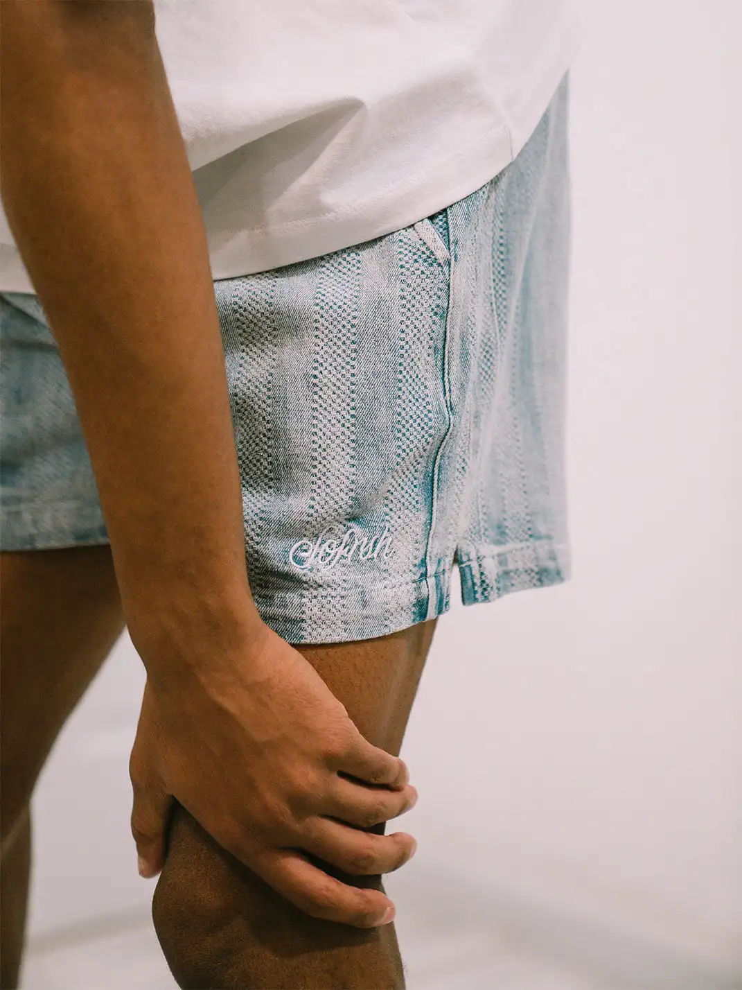 SOFRSH | Washed Striped Drawstring Shorts