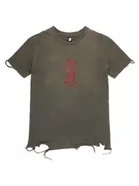 MELANIN | Washed Distressed Talisman Print T-shirt
