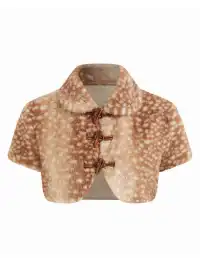 CIDER | Wool Lapel Deer Print Jacket