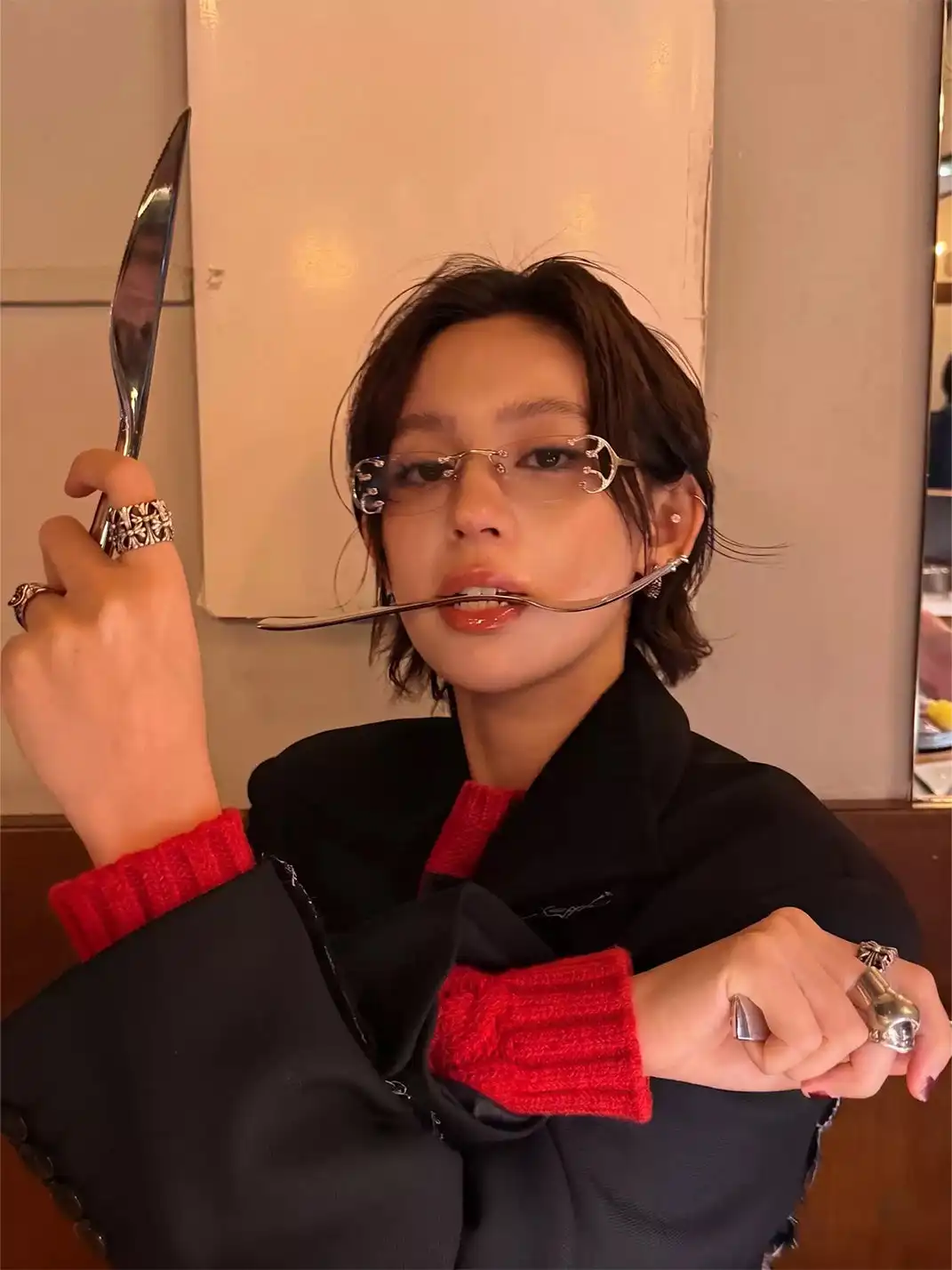 404 | Vine Wrapped Rimless Sunglasses