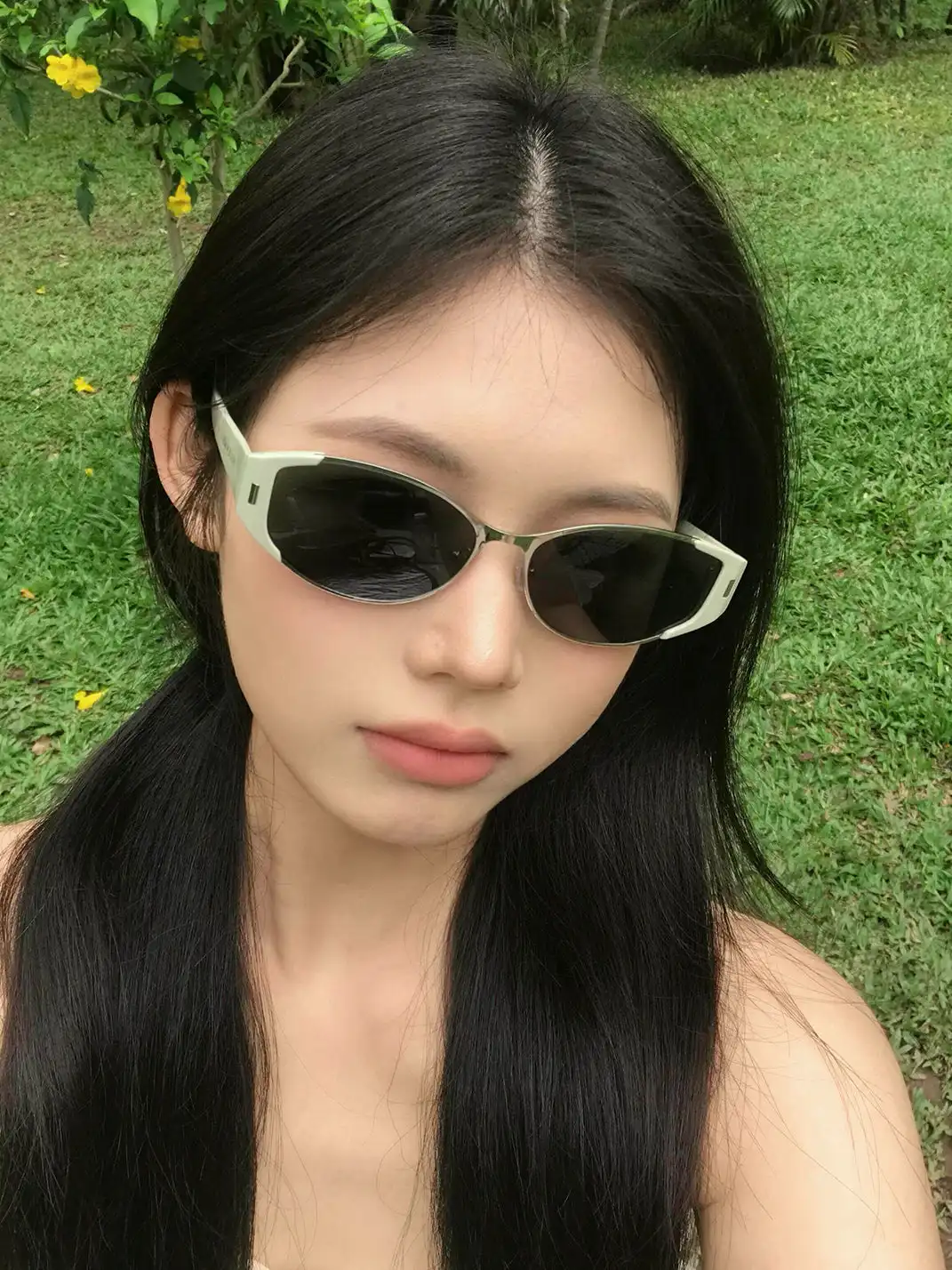 404 | Metal Style Color Block Frame Sunglasses