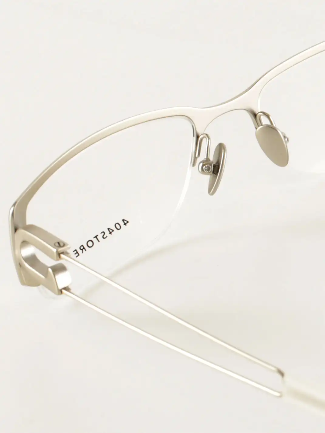 404 | Pure Titanium Rectangular Paperclip Glasses
