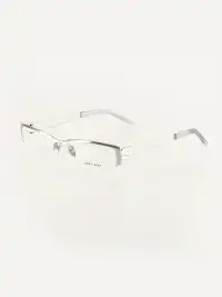 404 | Pure Titanium Rectangular Paperclip Glasses
