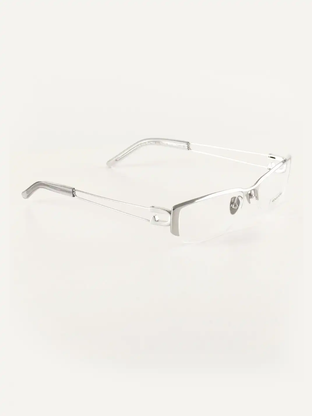 404 | Pure Titanium Rectangular Paperclip Glasses