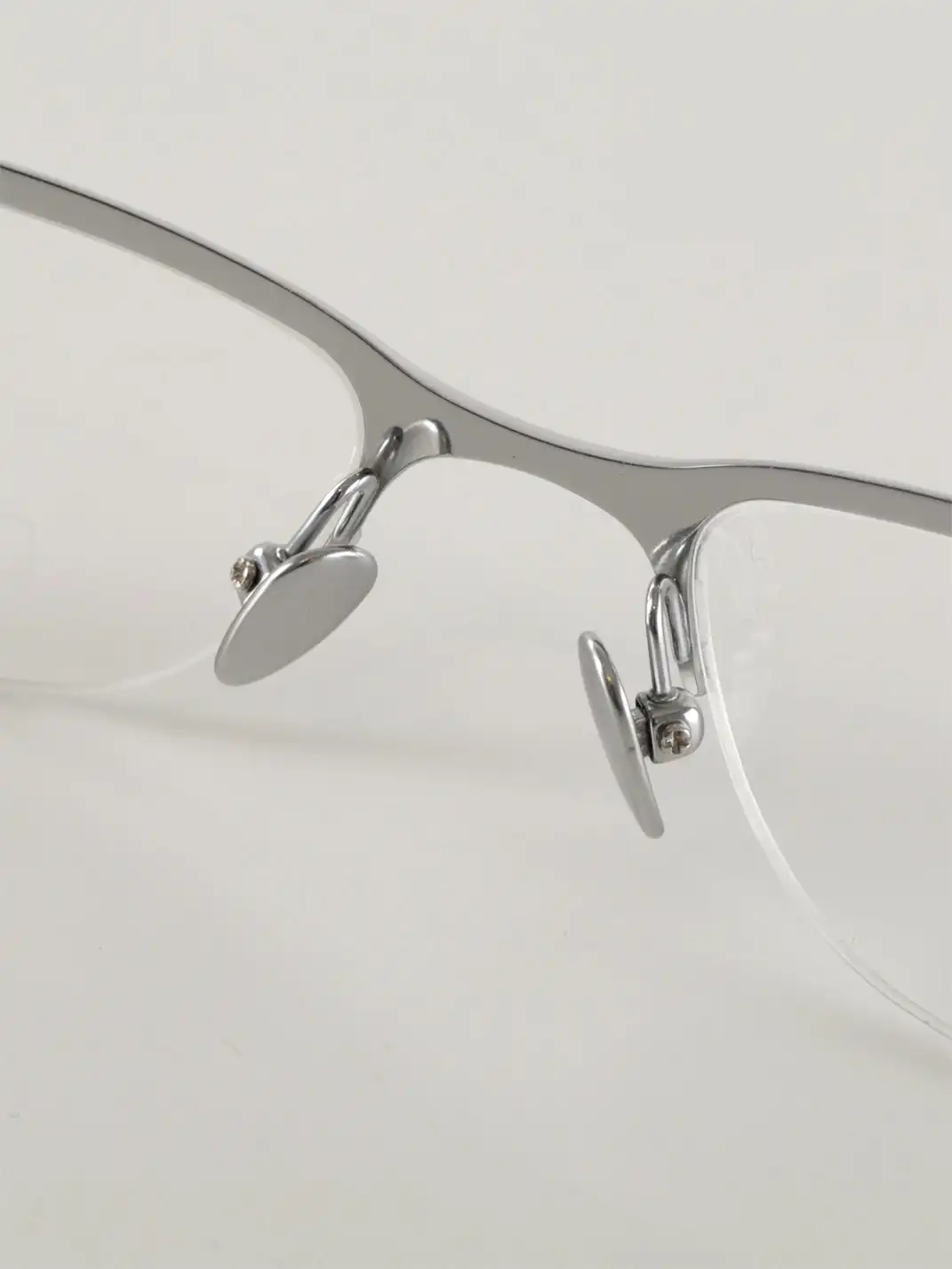 404 | Pure Titanium Rectangular Paperclip Glasses