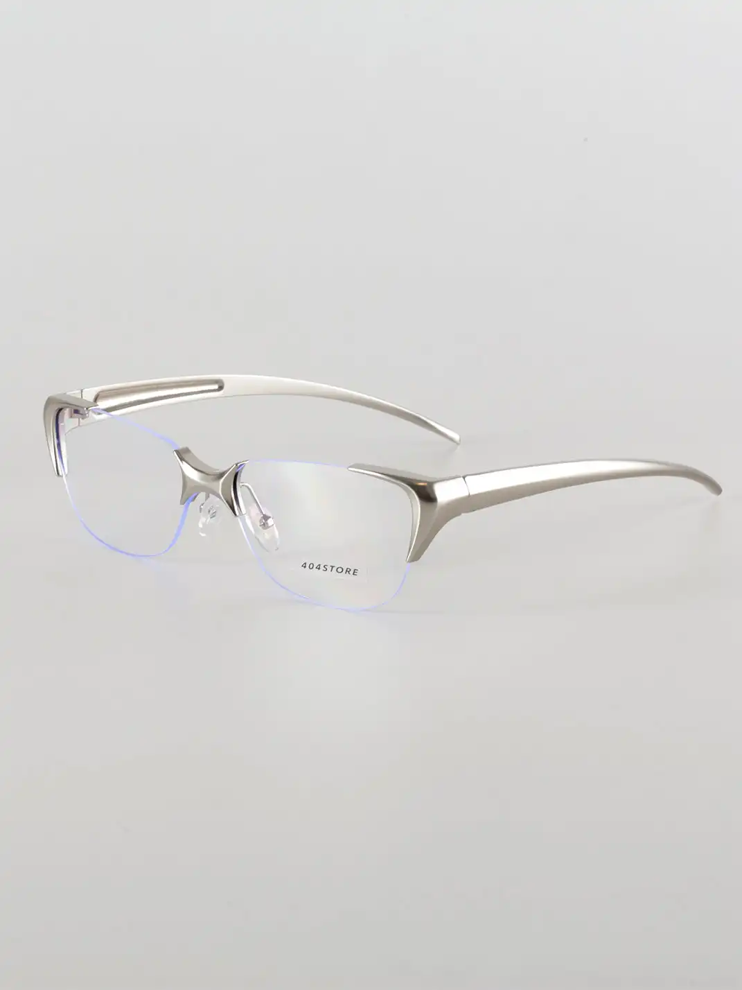 404 | Y2K Frameless Metal Glasses