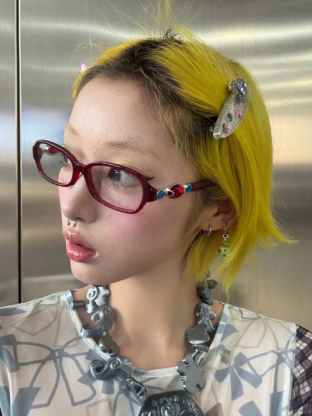 404 | Teardrop Stylish Acetate Rectangular Glasses