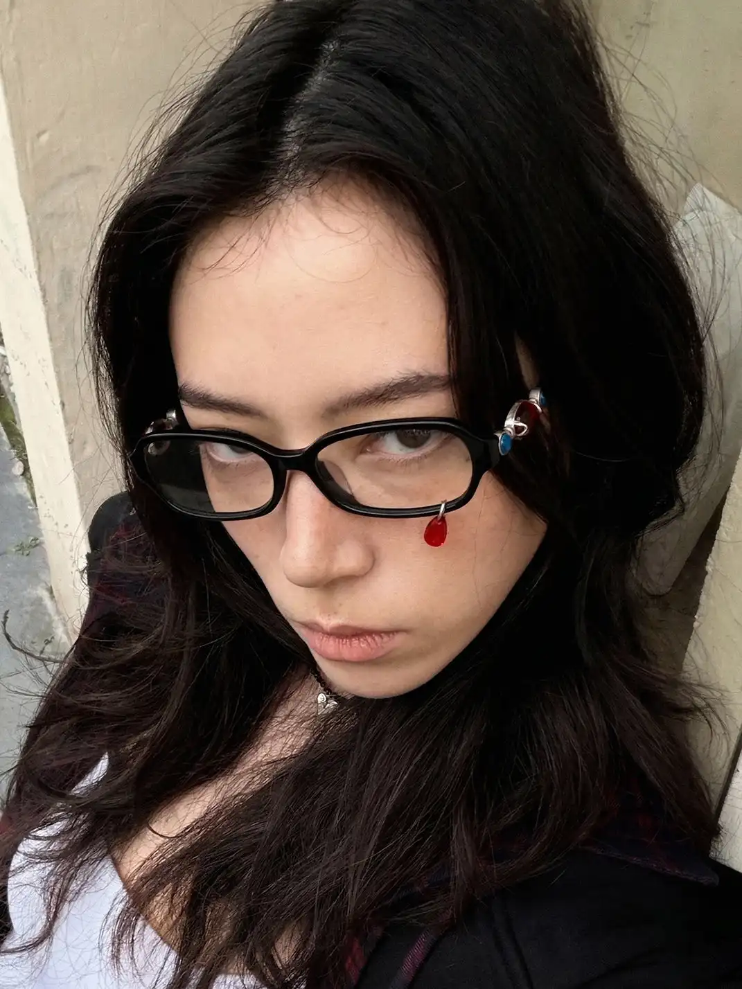 404 | Teardrop Stylish Acetate Rectangular Glasses
