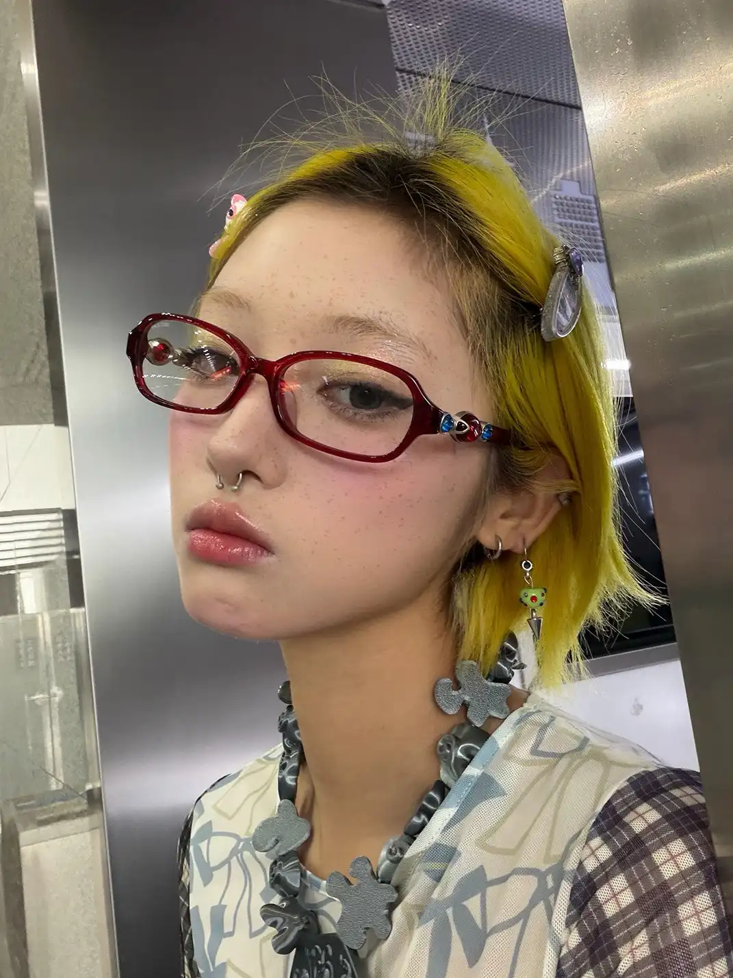 404 | Teardrop Stylish Acetate Rectangular Glasses