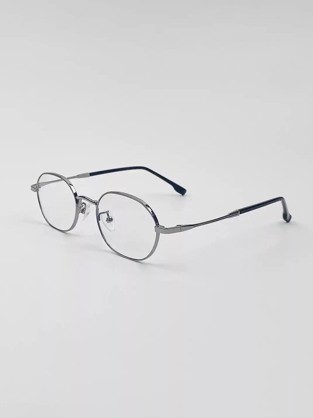 404 | Vintage Small Square Metal Glasses
