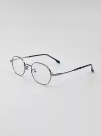 404 | Vintage Small Square Metal Glasses