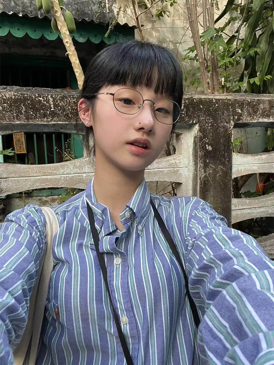 404 | Vintage Small Square Metal Glasses