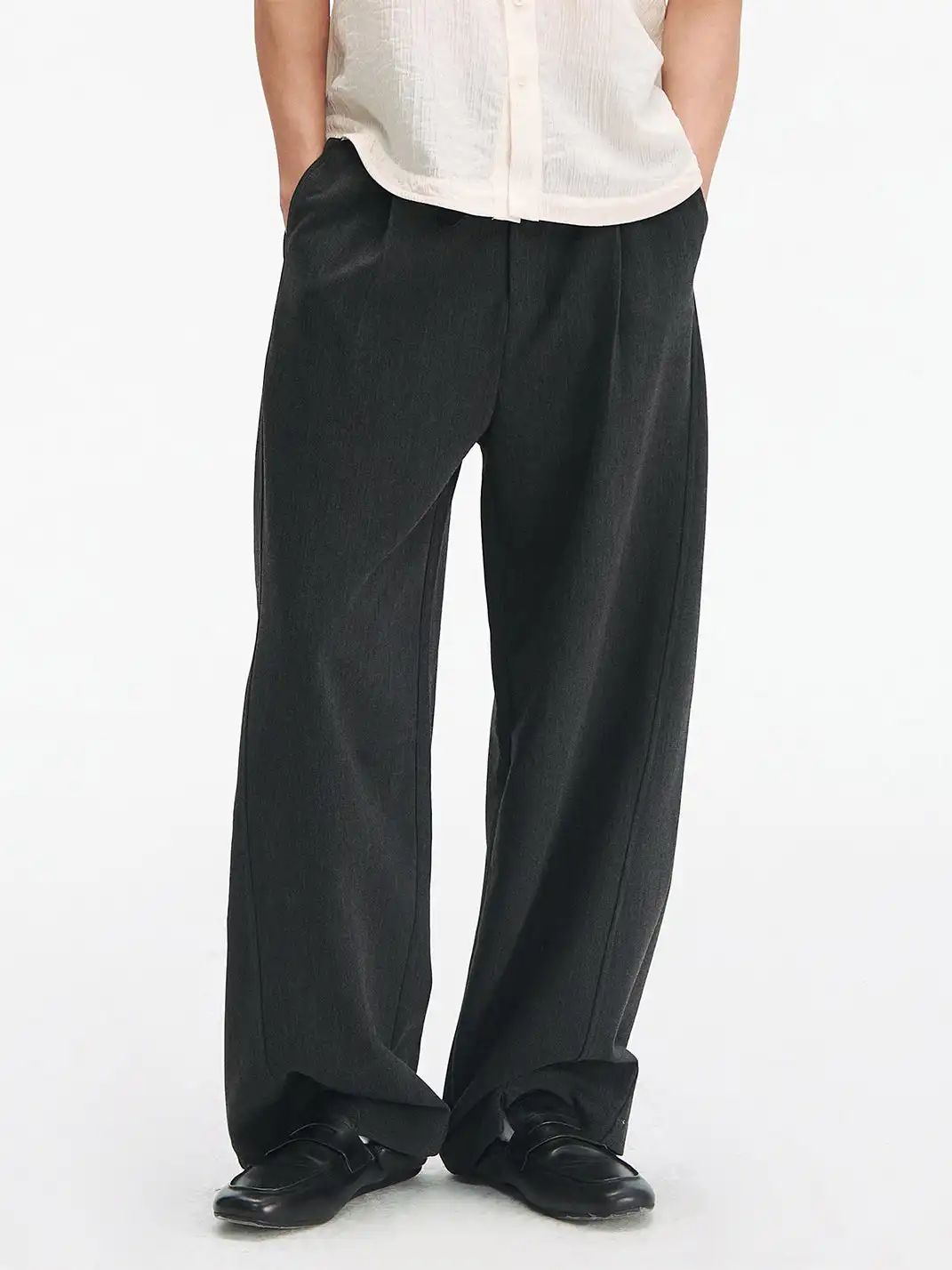 TAICHIISM | Special-shaped Metal Buckle Horseshoe Curved Suit Pants
