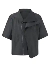 TAICHIISM | Multi-shape Asymmetric Placket Spliced Shirt
