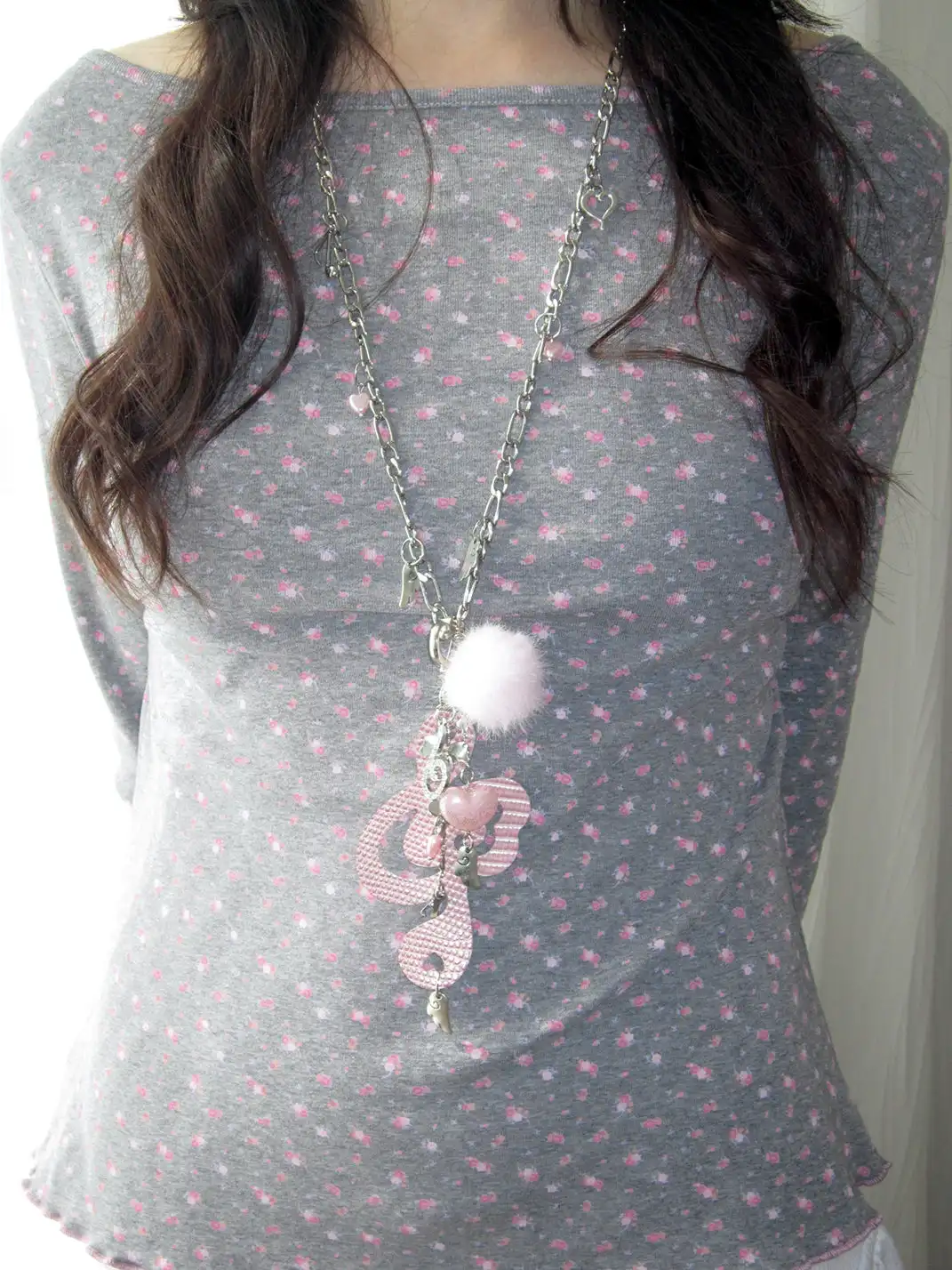 CRS | Musical Note Shaped Leather Sweater Chain Necklace