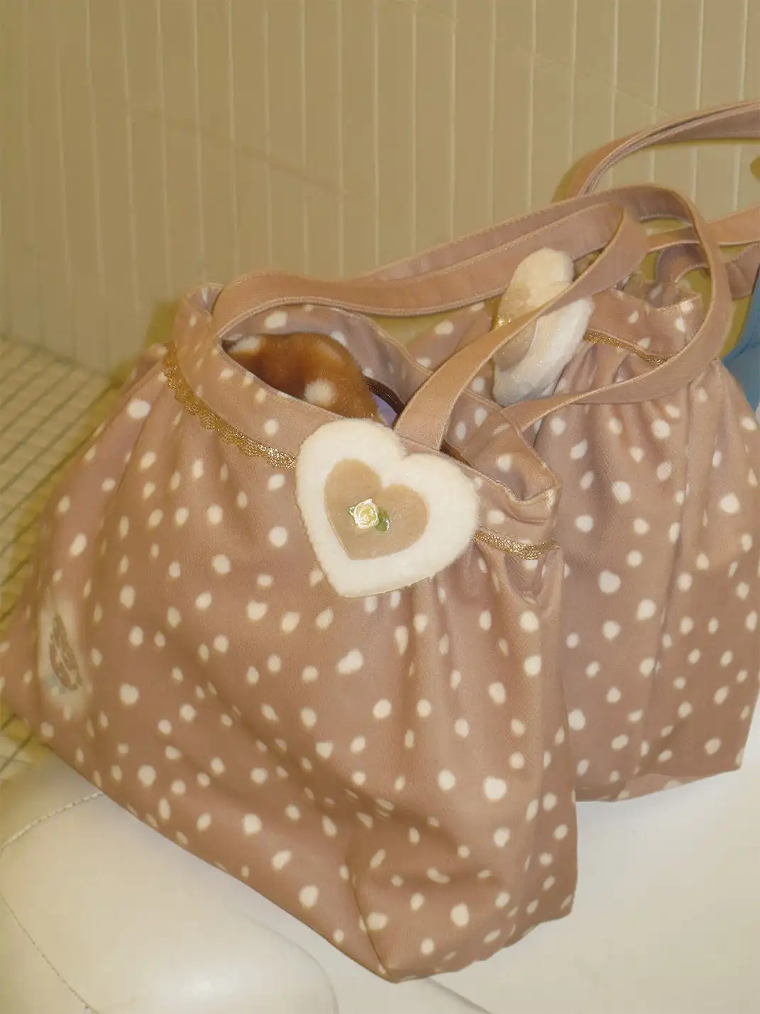 CRS | Deer Pattern Rose Large Capacity Handheld Bag